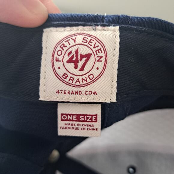 Washington Nationals MLB '47 Brand Adjustable Logo Hat Red White Blue - Picture 5 of 11